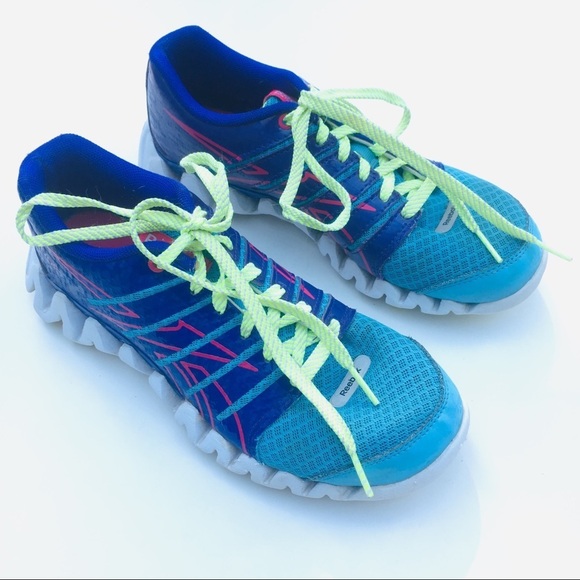 Reebok | ZigTech Shark 3.0 Sneakers Neon Color 3.5 - Picture 2 of 7